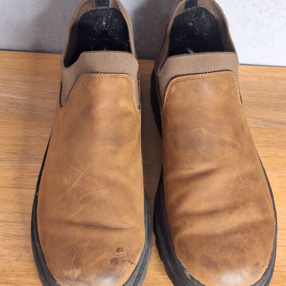 Georgia Boot Men’s 13 Romeo SuperLyte Brown Leather Chelsea Slip On Boots - Picture 8 of 12